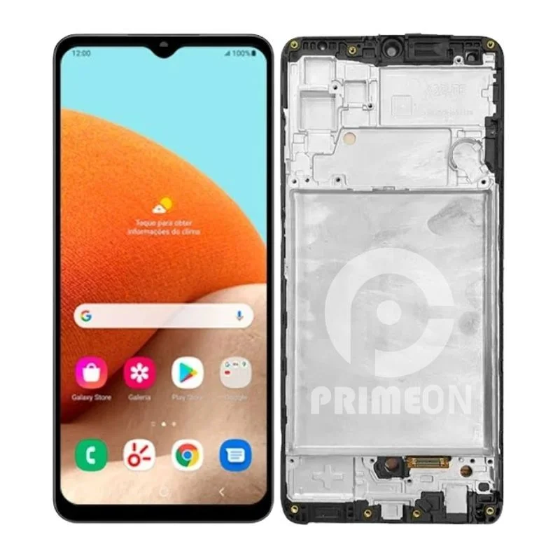 Tela Samsung A32 4G Oled Primeon Gold Com aro